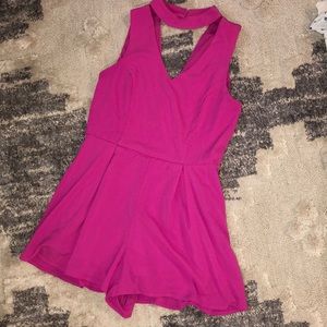 Hot Pink Romper